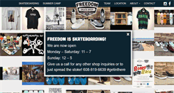 Desktop Screenshot of freedomskateshopmadison.com